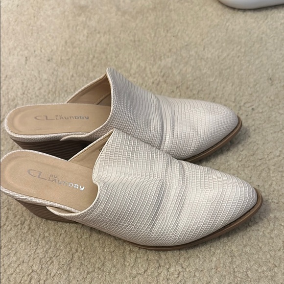 CL by Laundry Women's Cream Mules - Picture 1 of 4